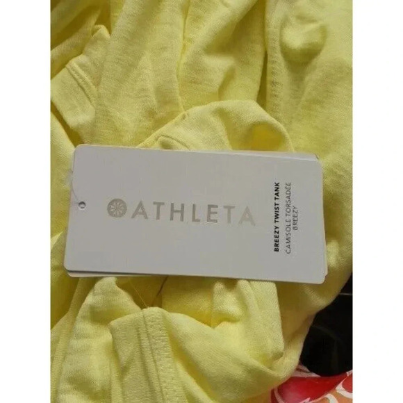 Athleta Women's Breezy Twist Tank yellow Size 3X - Picture 5 of 7